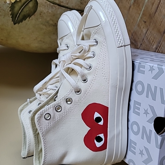 NWT Converse x Comme des Garcons Play Chuck Taylor 70 - SZ W9/M7 - Picture 7 of 8